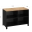 Стеллаж низкий, 4 ячейки 1200х600х850 RM145-12x6 Дуб Юстус/Черный