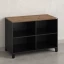 Стеллаж низкий, 4 ячейки 1200х600х850 RM145-12x6 Дуб Юстус/Черный