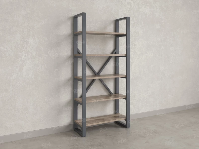 Стеллаж, 5 уровней 900x370x1920 RM130-90x37 Дуб Маувелла/Серый