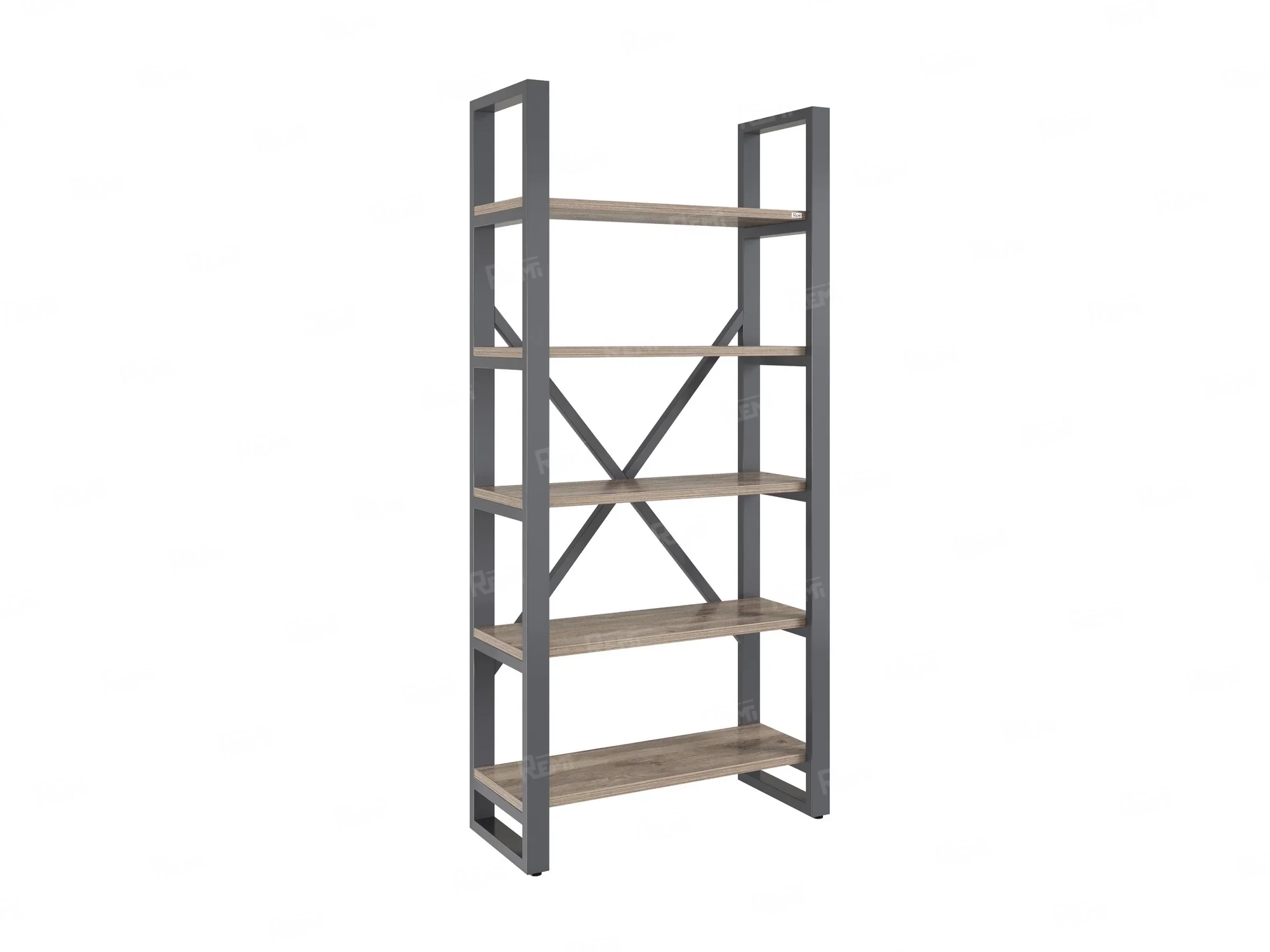 Стеллаж, 5 уровней 900x370x1920 RM130-90x37 Дуб Маувелла/Серый