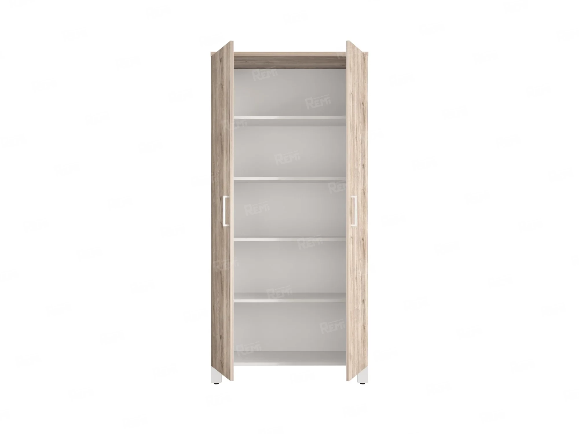 Шкаф распашной, 5 уровней 900x420x1900 RM152-90x41 Дуб Маувелла/Белый