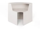 Блок ресепшн RLG069 с полкой 80x80x125 Дуб Молочный, Серия ЛАЙТ | LIGHT