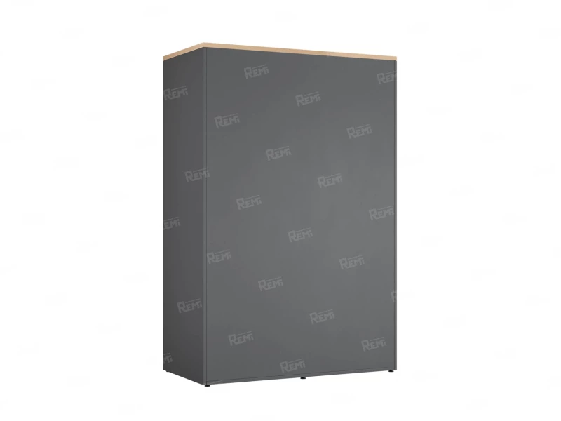 Шкаф-купе, регулируемые опоры, штанга, 1 полка 1200x600x1800 RM164-90x60 Вяз Швейцарский светлый/Серый