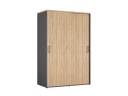 Шкаф-купе, регулируемые опоры, штанга, 1 полка 1200x600x1800 RM164-90x60 Вяз Швейцарский светлый/Серый
