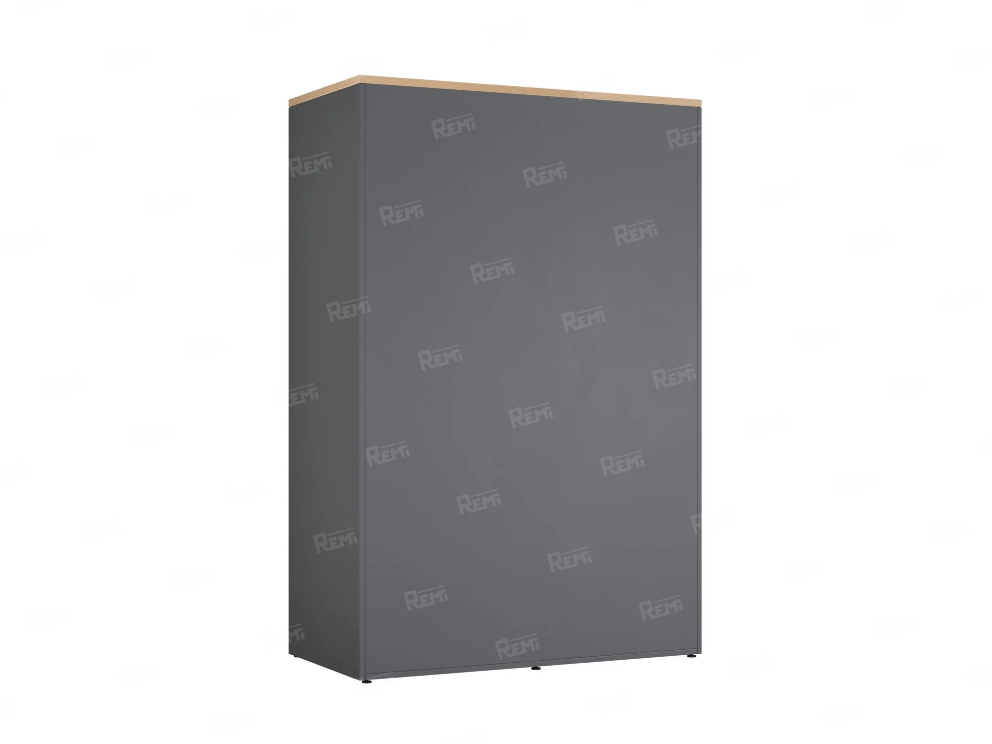 Шкаф-купе, регулируемые опоры, штанга, 1 полка 1200x600x1800 RM164-90x60 Вяз Швейцарский светлый/Серый