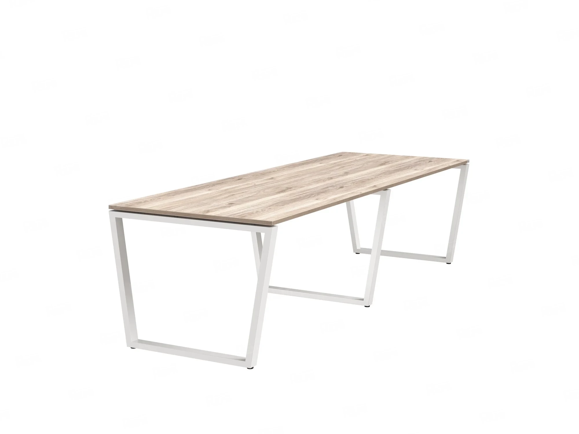 Cтол для переговоров, на V-обазном каркасе 2500x1200x750 RM082-250x120 Дуб Маувелла/Белый
