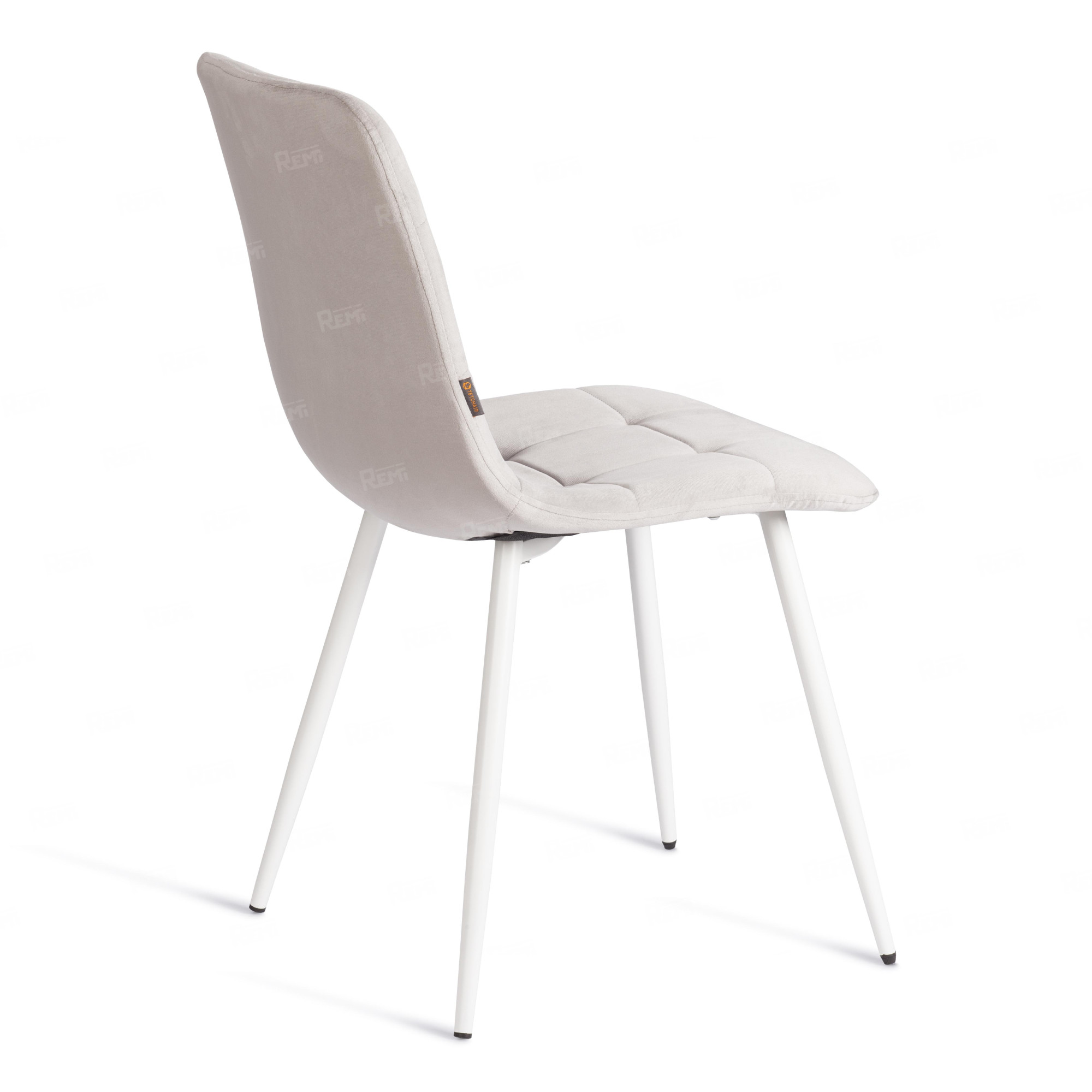 Стул CHILLY (mod. JSC-220) Светло-серый/Белый, Велюр (арт. 24967)