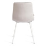 Стул CHILLY (mod. JSC-220) Светло-серый/Белый, Велюр (арт. 24967)