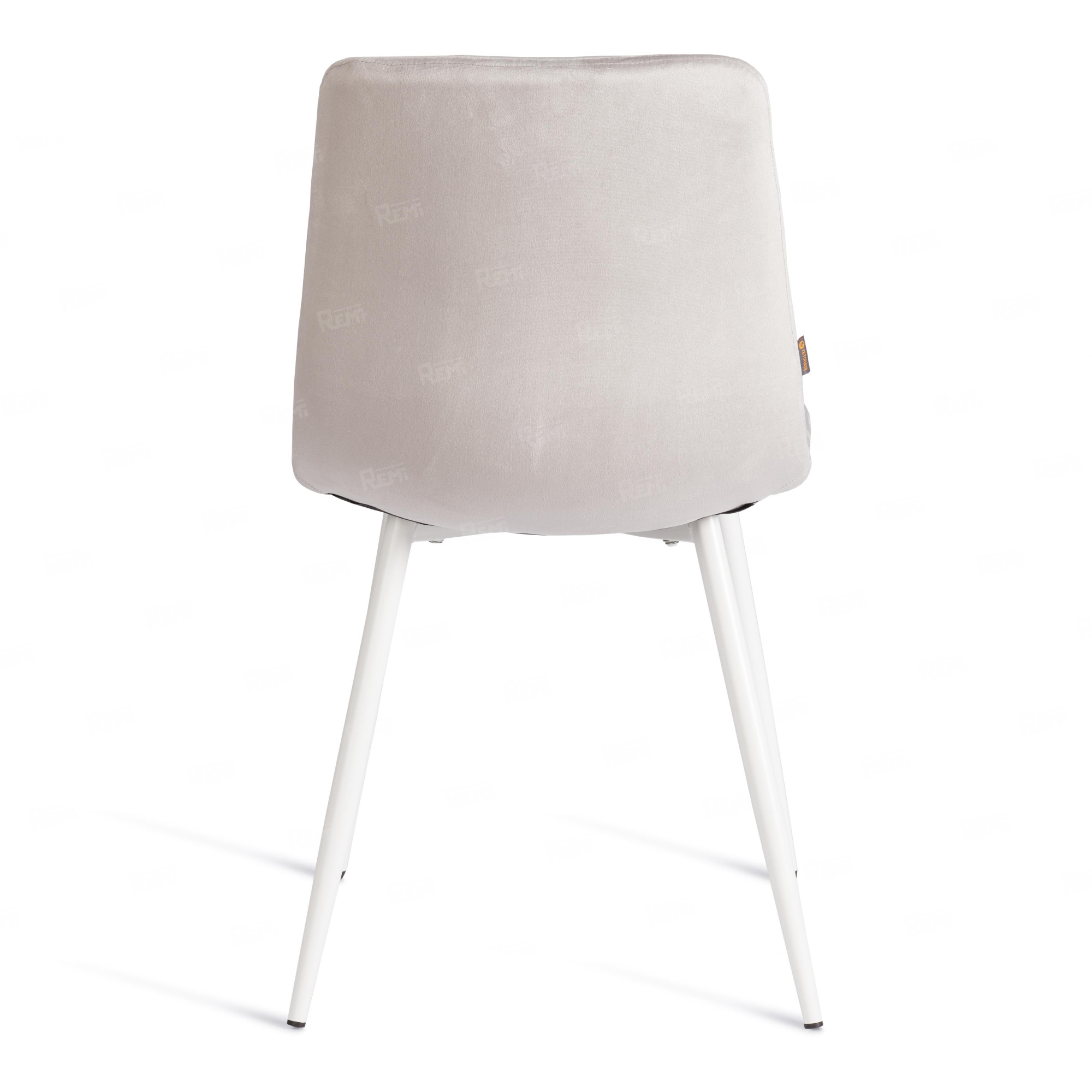 Стул CHILLY (mod. JSC-220) Светло-серый/Белый, Велюр (арт. 24967)