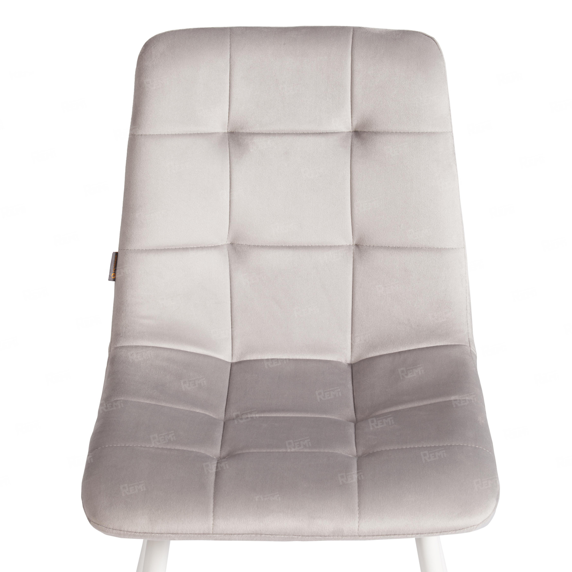 Стул CHILLY (mod. JSC-220) Светло-серый/Белый, Велюр (арт. 24967)