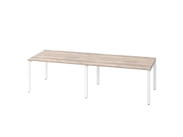 Cтол для переговоров, на П-образном каркасе 2300x1600x750 RM080-230x160 Дуб Маувелла/Белый