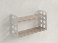 Полка настенная 900x200x500 RM192-90x20 Дуб Маувелла/Белый
