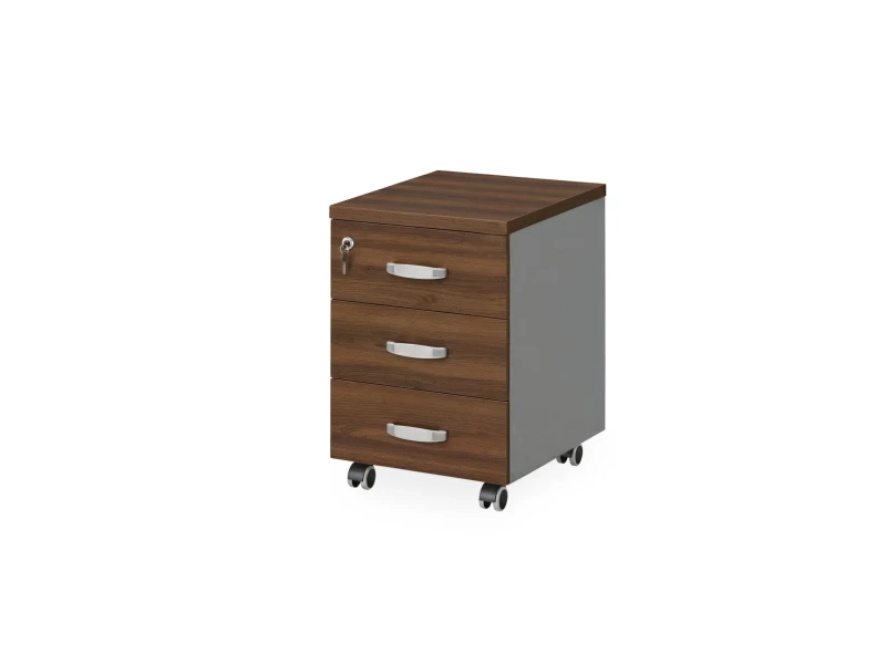 BRL RB033-40х50 Тумба мобильная 400х500х610 Орех Вармия/Серый вулканический