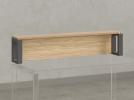 Надстройка для стола 1400x200x300 RM208-140x40 Вяз Швейцарский Светлый/Серый
