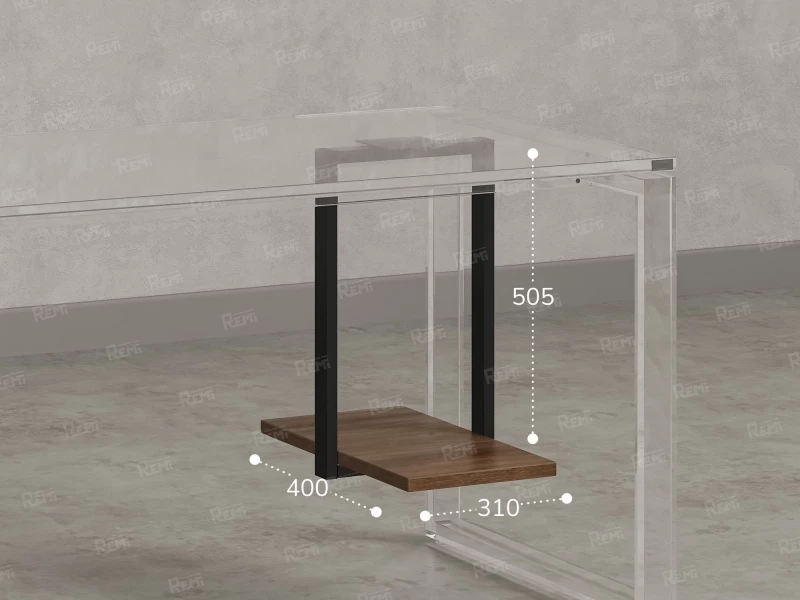 Подставка под системный блок 310x400x505 RM210-31x40 Юстус/Черный