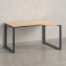 Стол угловой, О-опора, правый 1600x600/900x750, RM054-16x6-9 Вяз Швейцарский светлый/Серый