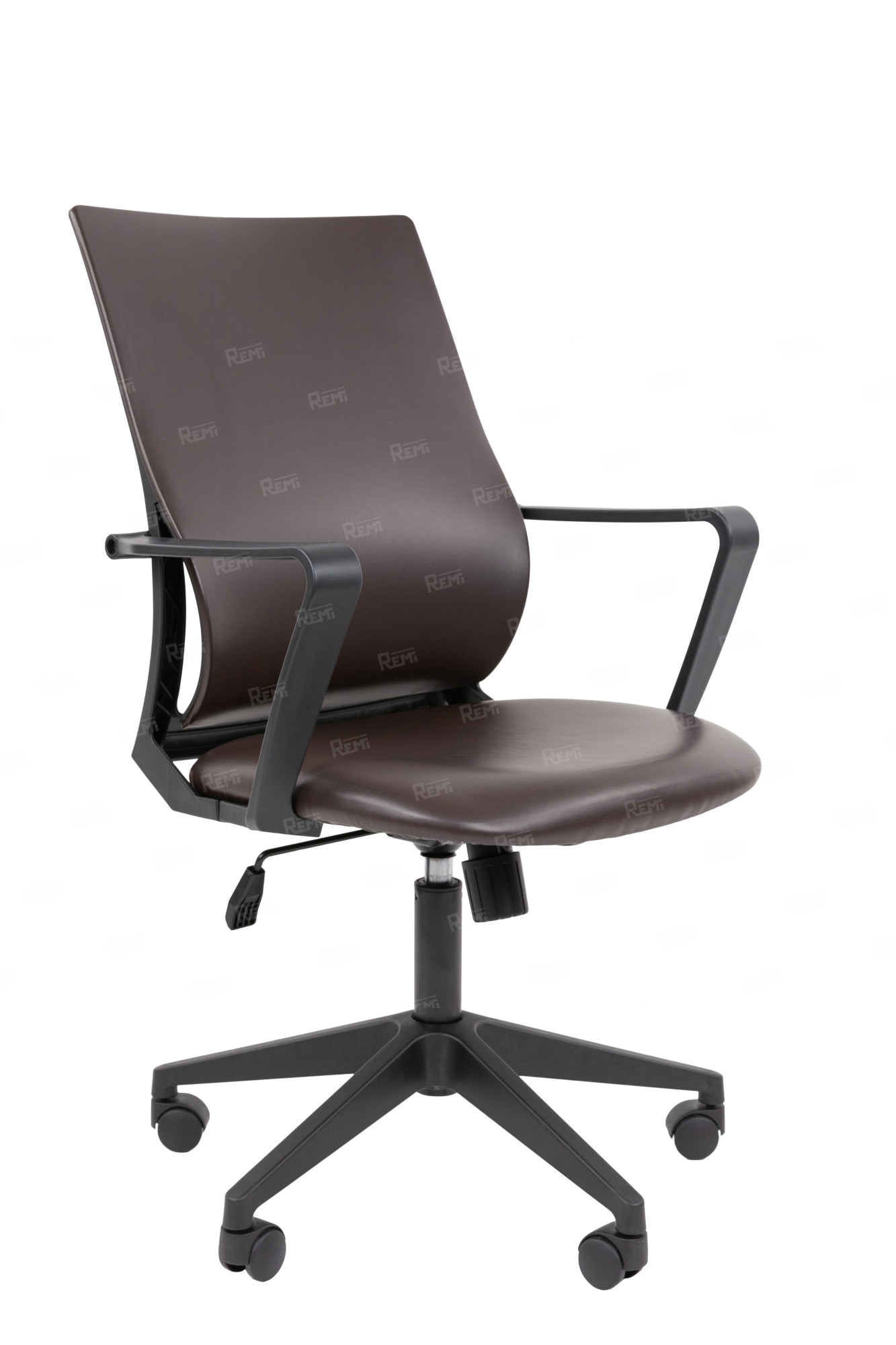 Офисное кресло Chairman 545 Россия экокожа коричневый без подголовника