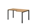 Стол угловой, П-опора, правый 1600x800/1000x750, RM052-16x8-10 Дуб Юстус/Черный