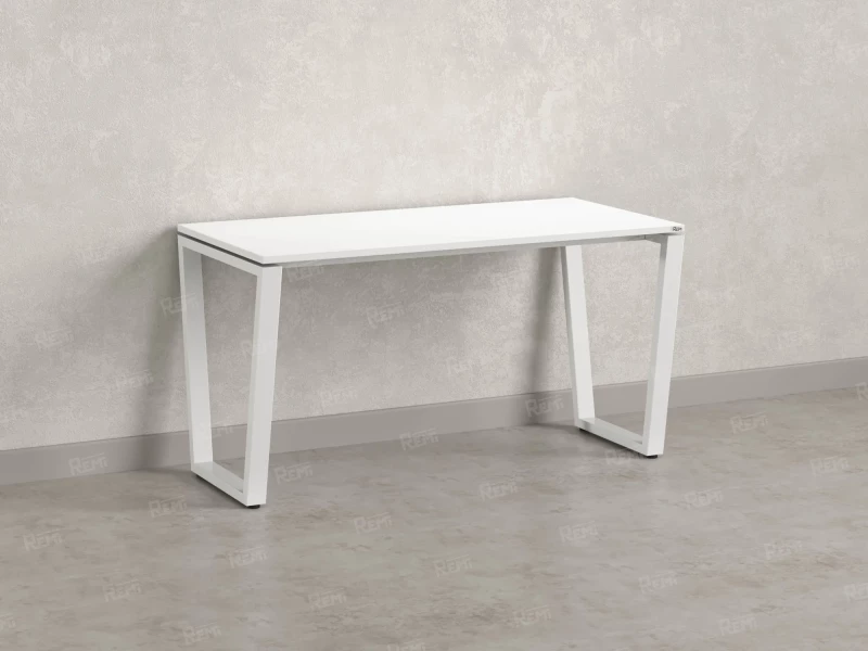 Стол прямой на U-образных опорах 1400x600x750 RM003-14x6 Белый/Белый