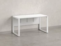 Стол прямой на О-образных опорах, экран ЛДСП 1200x700x750 RM006-12x7 Белый/Белый