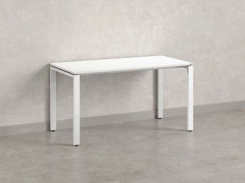 Стол прямой на П-образных опорах 1200x600x750 RM001-12x6 Белый/Белый