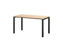 Стол прямой на П-образных опорах 2000x700x750 RM001-20x7 Вяз Швейцарский светлый/Черный