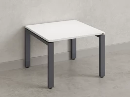 Журнальный стол с полкой 600x600x550 RM183-6x6 Белый/Серый