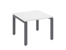 Журнальный стол с полкой 600x600x550 RM183-6x6 Белый/Серый