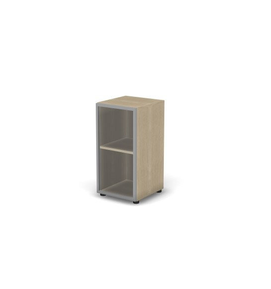 Шкаф узкий, RE130 З/С ЛДСП 39,9x42x80 см Акация светлый/Акация светлый, Серия Еврова | Europe