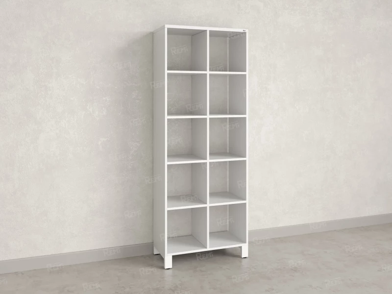 Стеллаж, 10 ячеек 750х370х1980 RM142-75x37 Белый/Белый