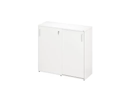 Шкаф-купе низкий, 3 полки, на регулируемых опорах 1200x420x1100 RM129-120x42 Белый/Белый