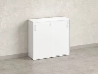 Шкаф-купе низкий, 3 полки, на регулируемых опорах 1200x420x1100 RM129-120x42 Белый/Белый