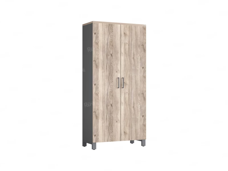 Шкаф распашной, 5 уровней 900x420x1900 RM152-90x41 Дуб Маувелла/Серый