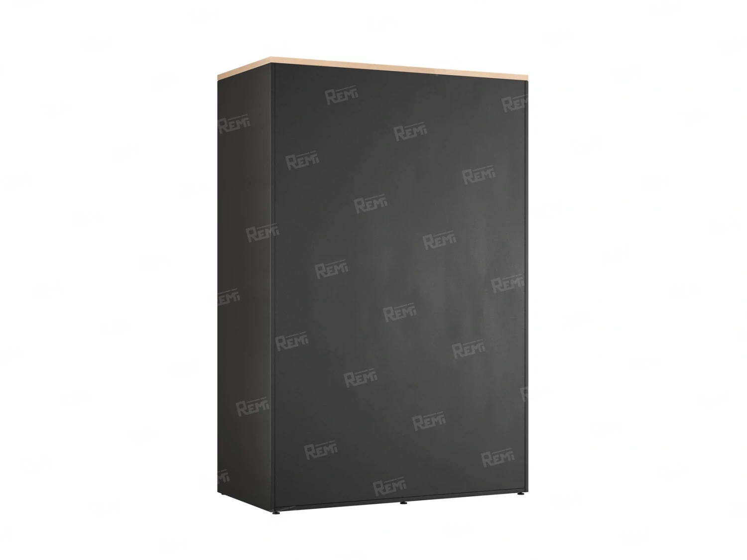Шкаф-купе, регулируемые опоры, штанга, 1 полка 1200x600x1800 RM164-90x60 Вяз Швейцарский светлый/Черный