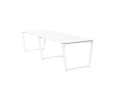 Cтол для переговоров, на V-обазном каркасе 2100x1400x750 RM082-210x140 Белый/Белый