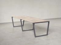 Cтол для переговоров, на V-обазном каркасе 2200x1250x750 RM082-220x125 Дуб Маувелла/Серый