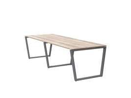 Cтол для переговоров, на V-обазном каркасе 2500x1200x750 RM082-250x120 Дуб Маувелла/Серый