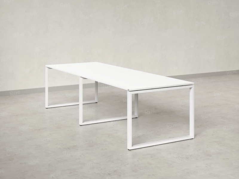 Cтол для переговоров, на О-обазном каркасе 2200x1200x750 RM081-220x120 Белый/Белый