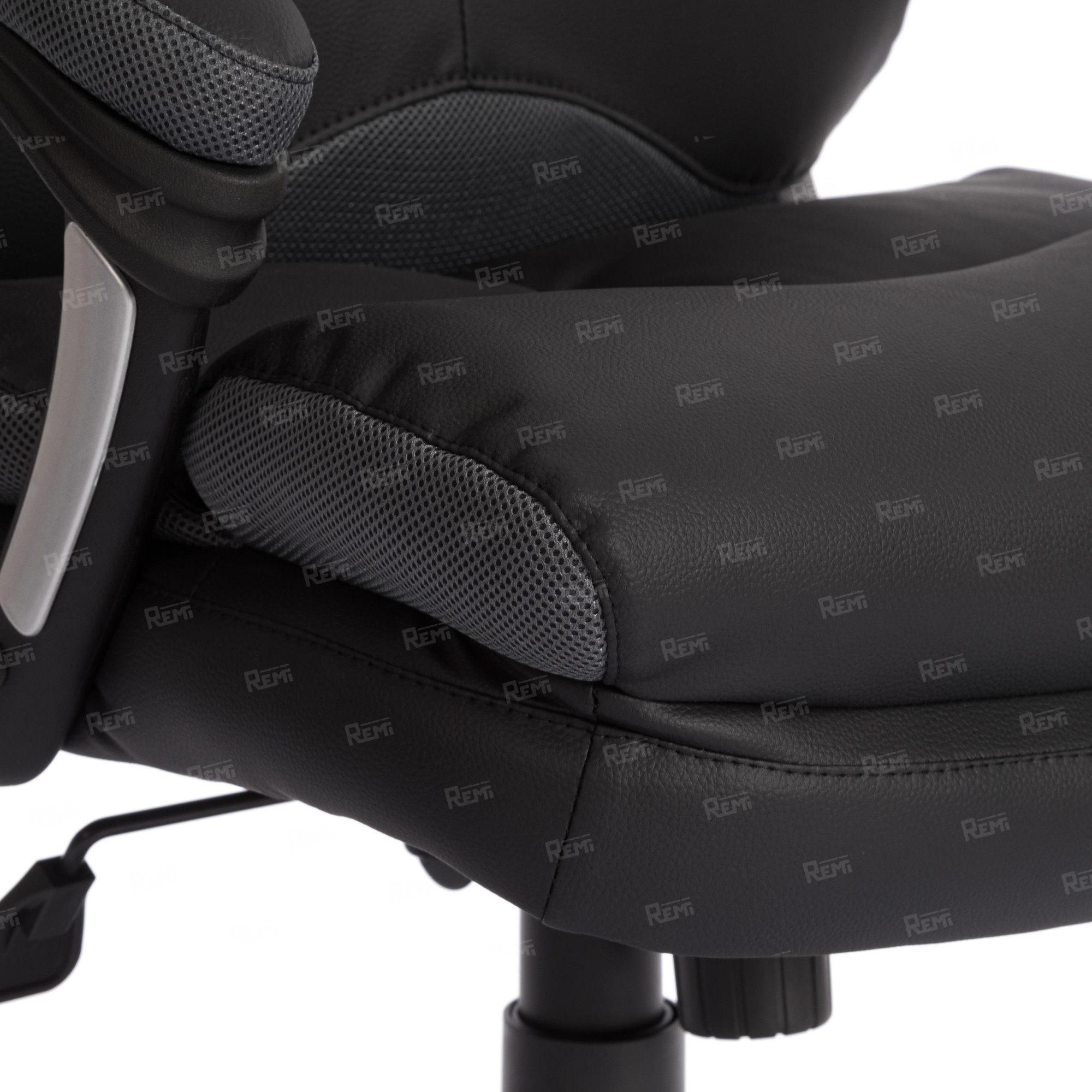 Кресло DUKE Черный/Черный, Экокожа (арт. 12904)