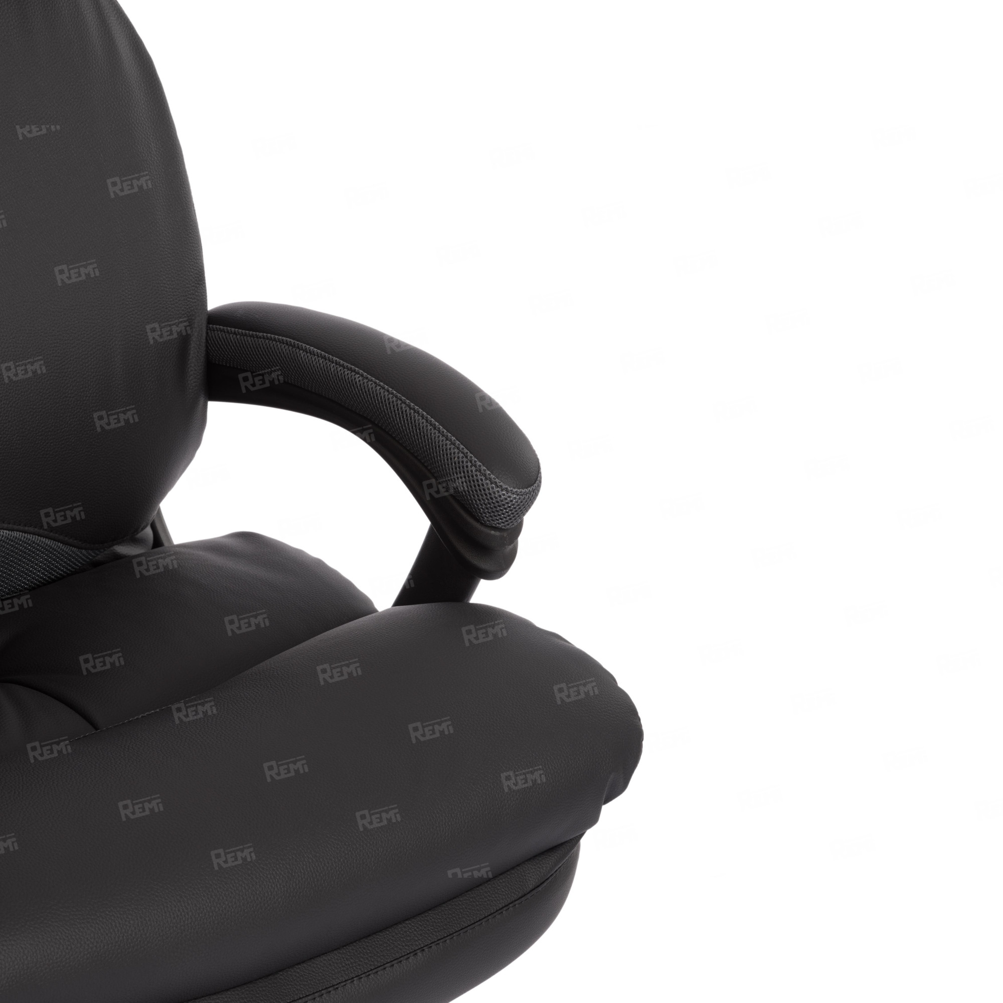 Кресло DUKE Черный/Черный, Экокожа (арт. 12904)