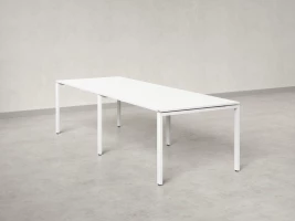 Cтол для переговоров, на П-образном каркасе 2500x1600x750 RM080-250x160 Белый/Белый