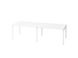 Cтол для переговоров, на П-образном каркасе 2500x1600x750 RM080-250x160 Белый/Белый