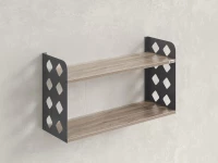 Полка настенная 900x200x500 RM192-90x20 Дуб Маувелла/Серый