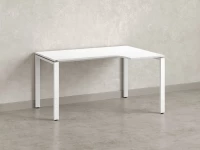 Стол угловой, П-опора, правый 1600x900/1200x750, RM052-16x9-12 Белый/Белый