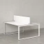 Бенч-система, 2 рабочих места, с одним экраном ЛДСП 1200x1200x750 RM169-2-12x12 Белый/Белый