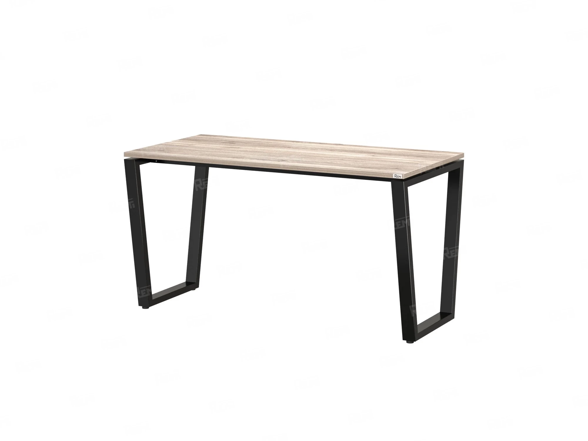Стол прямой на U-образных опорах 1800x600x750 RM003-18x6 Дуб Маувелла/Черный