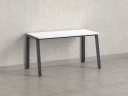 Стол прямой на Л-образных опорах 1200x800x750 RM004-12x8 Белый/Серый