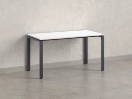 Стол прямой на П-образных опорах 1200x600x750 RM001-12x6 Белый/Серый