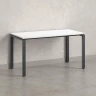 Стол прямой на П-образных опорах 1200x600x750 RM001-12x6 Белый/Серый