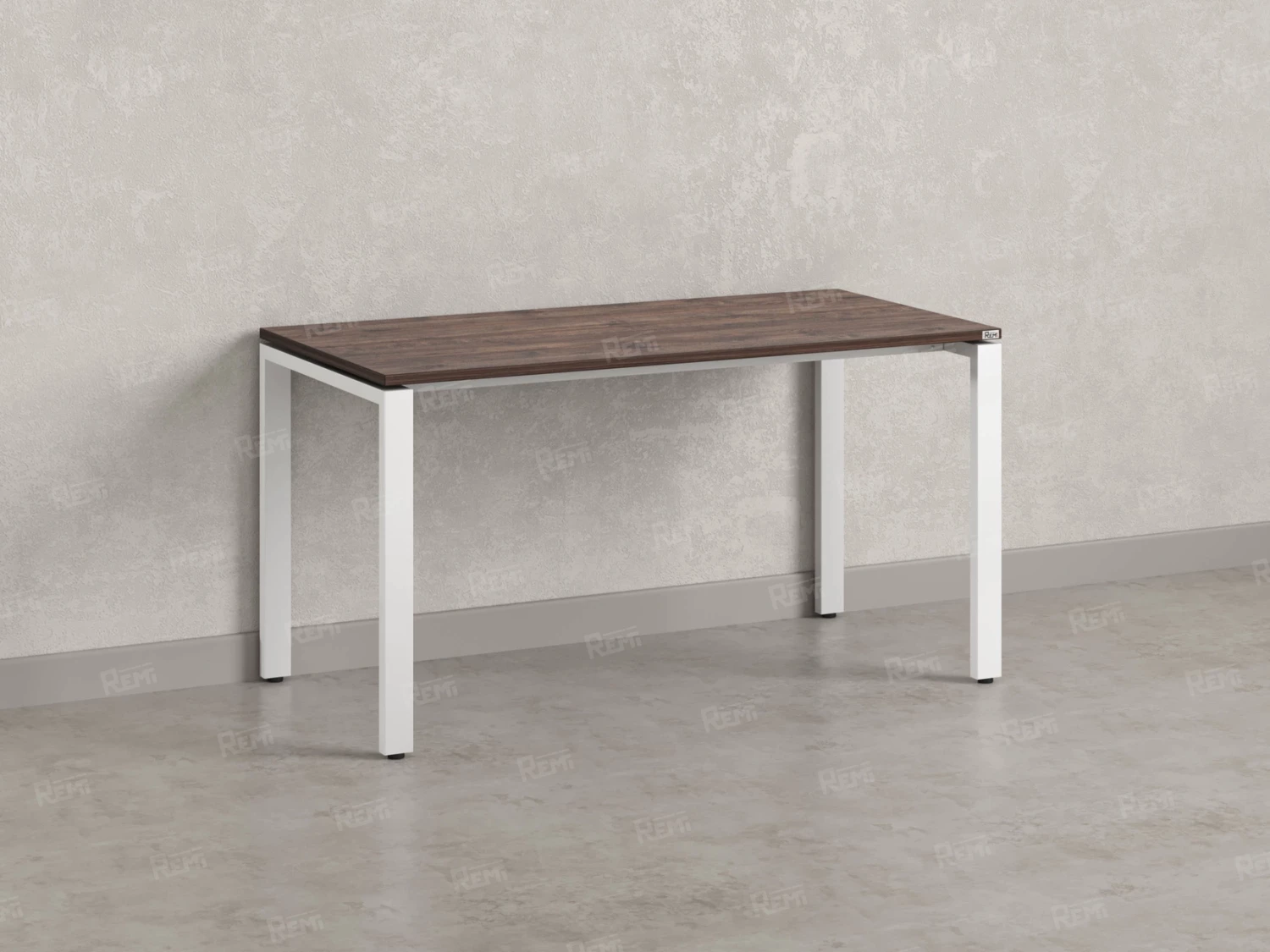 Стол прямой на П-образных опорах 2000x700x750 RM001-20x7 Дуб Апрельский шоколад/Белый